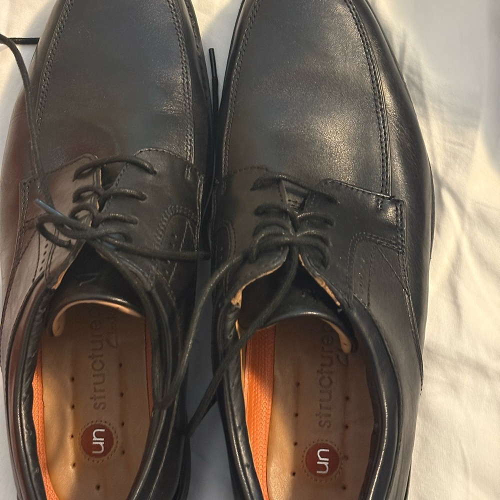 Structure Men's Black Leather Shoes
